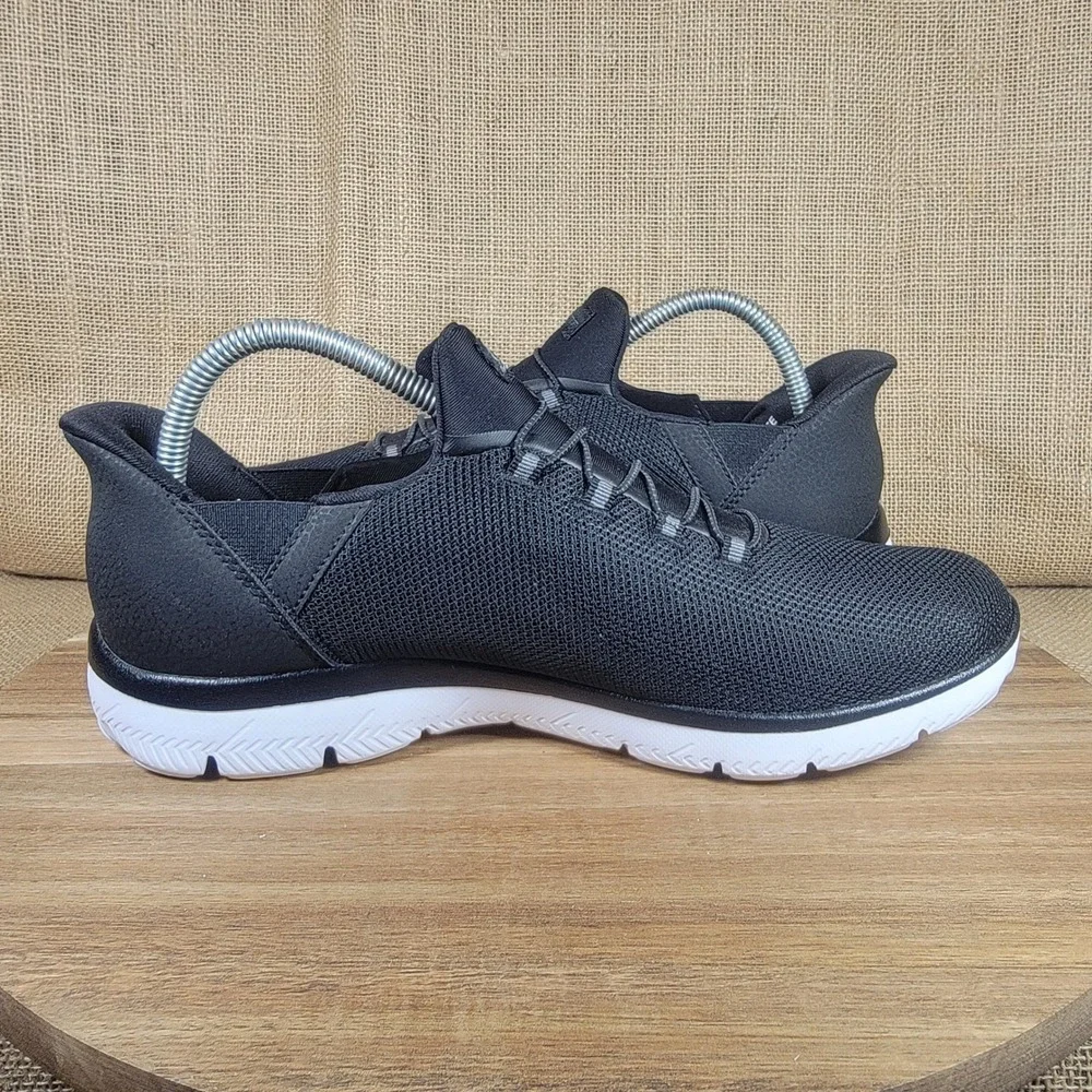 Skechers S Sport Hands Free Syrka Step-Ins Sneakers Memory Foam Black Men's 10